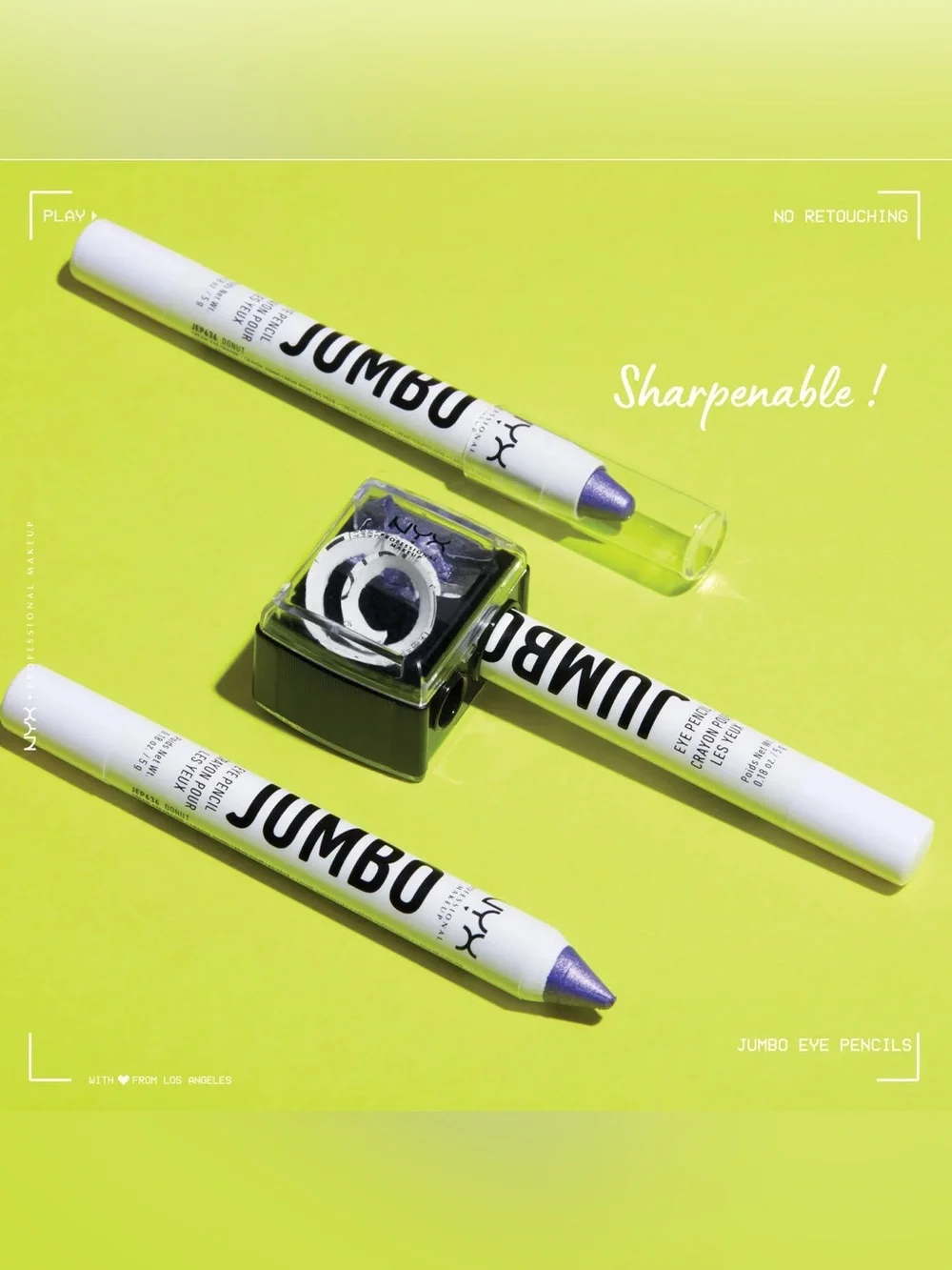 NYX Jumbo Eye Pencil All-In-One Eyeshadow Eyeliner Pencil - Blueberry Pop, NEW